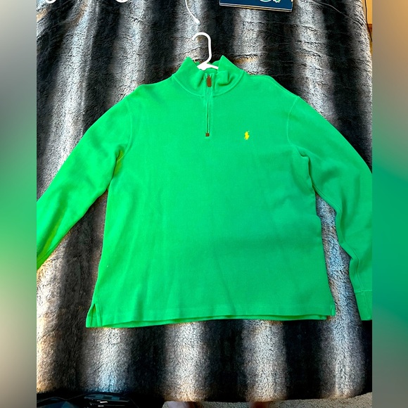Polo Ralph Lauren 1/4 zip up mens sweater size large - Picture 2 of 4